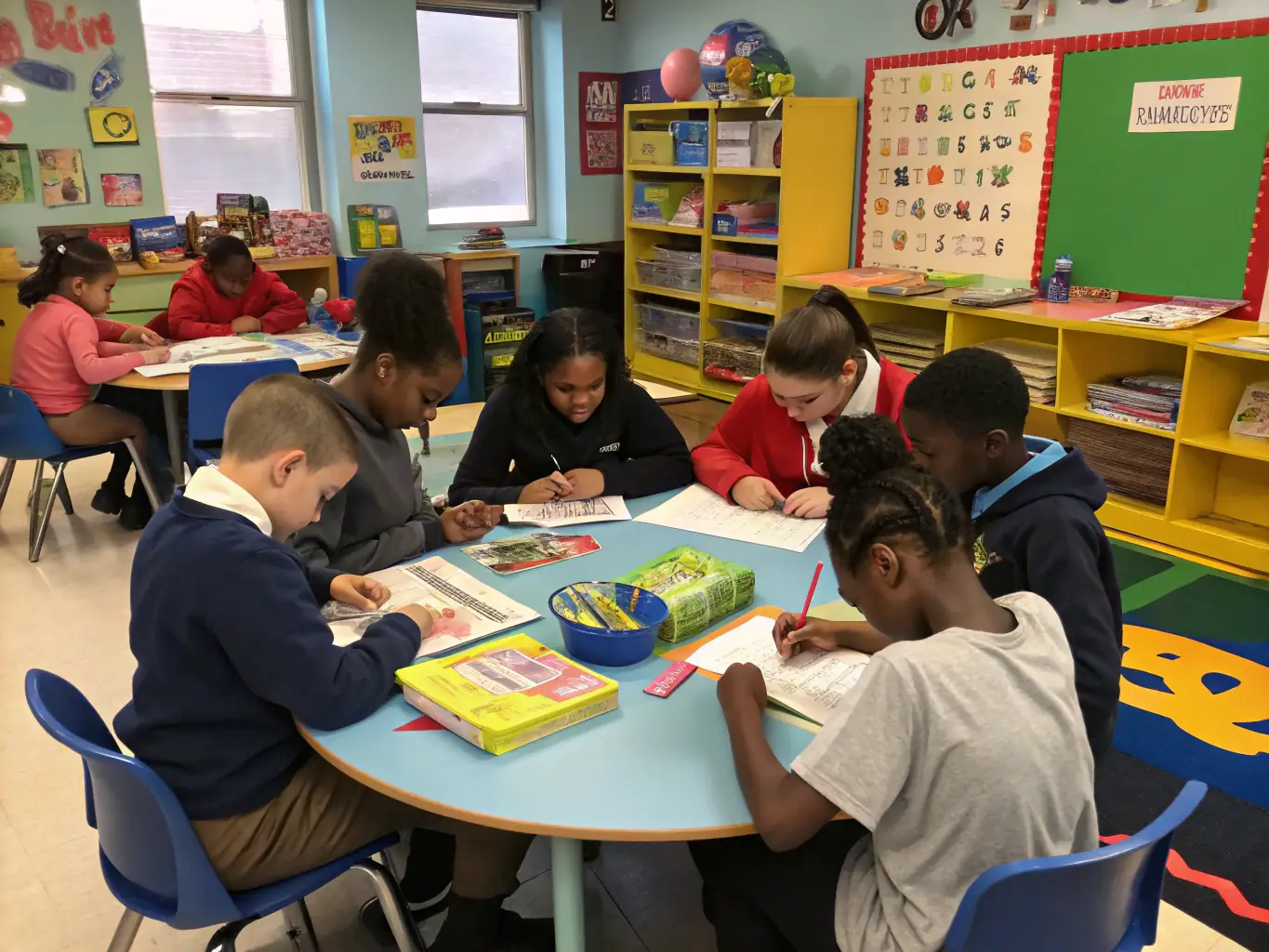 An image of a diverse group of students with disabilities engaging in classroom activities with supportive educators, showcasing the inclusive education support provided by APLLPLDA.