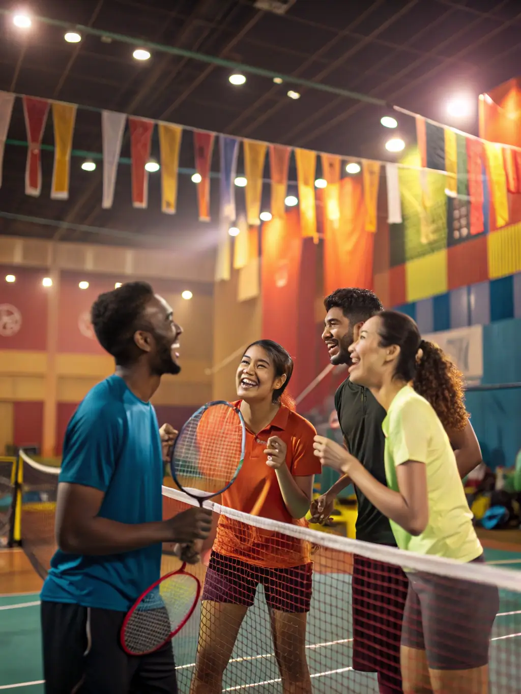 A group of volleyball enthusiasts attending a workshop on advanced volleyball techniques, led by experienced coaches at Entente Castries Volley Ball.